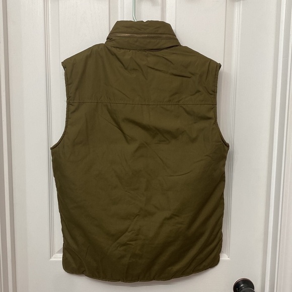 Windbreaker Brand | Vintage 90s Olive Green Utility Vest Small - Picture 5 of 10